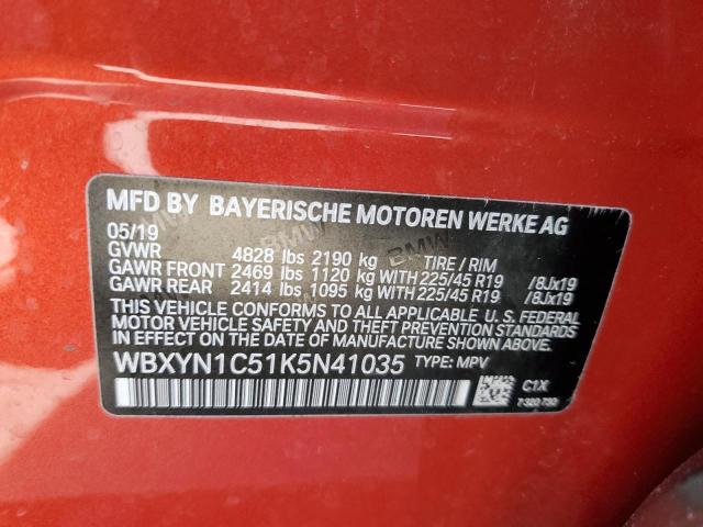 2019 BMW X2 M35I WBXYN1C51K5N41035