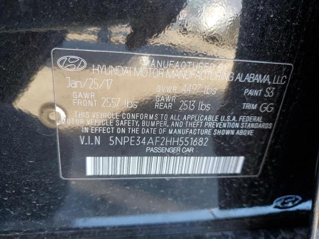 2017 HYUNDAI SONATA SPO - 5NPE34AF2HH551682