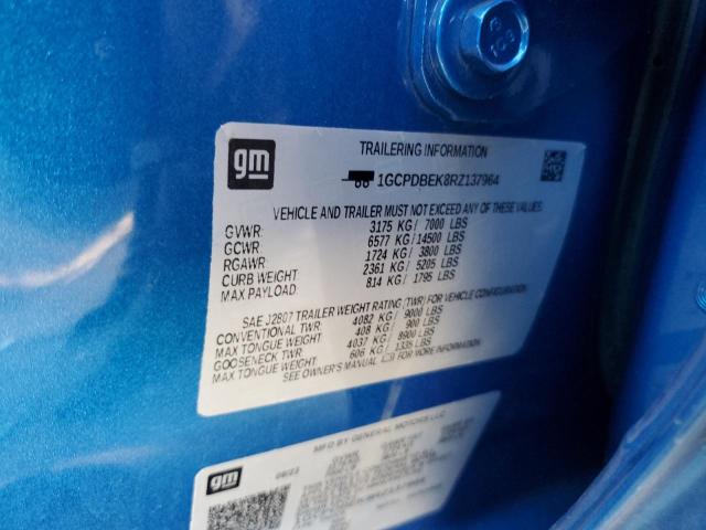 2024 CHEVROLET SILVERADO - 1GCPDBEK8RZ137964