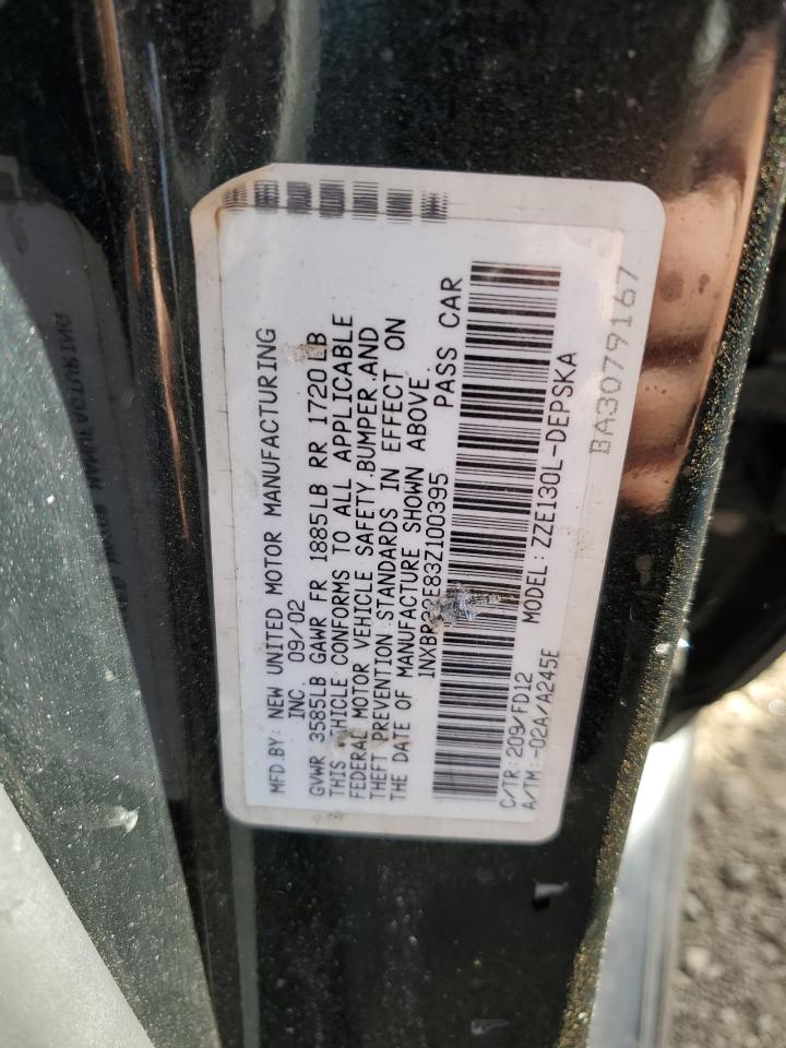 Lot #3029397684 2003 TOYOTA COROLLA CE