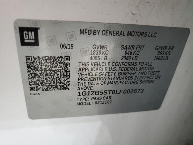 2020 CHEVROLET MALIBU LS - 1G1ZB5ST0LF002573
