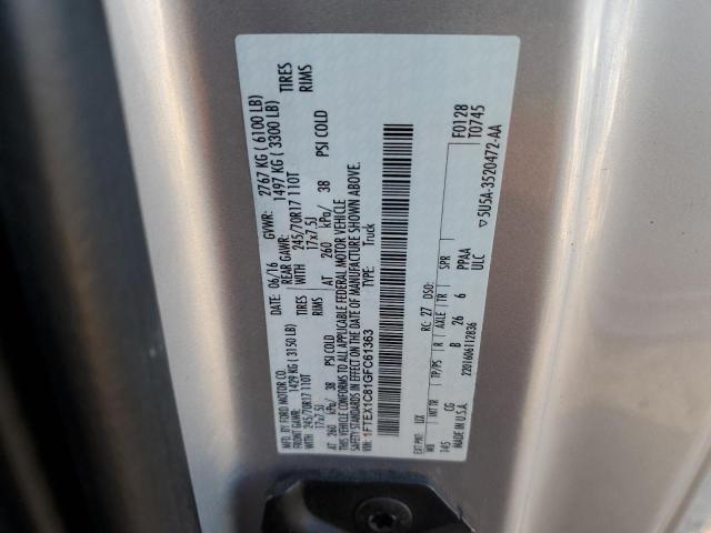 2016 FORD F150 SUPER - 1FTEX1C81GFC61363