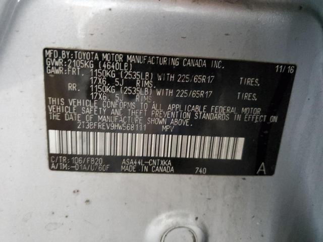 2017 TOYOTA RAV4 LE - 2T3BFREV9HW568111