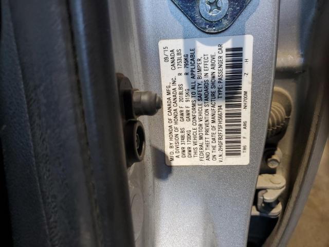 2015 HONDA CIVIC SE - 2HGFB2F75FH566794