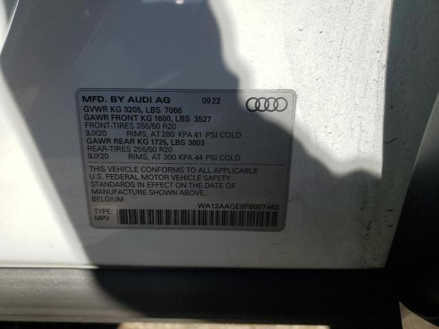 2023 AUDI E-TRON SPO WA12AAGE8PB007462