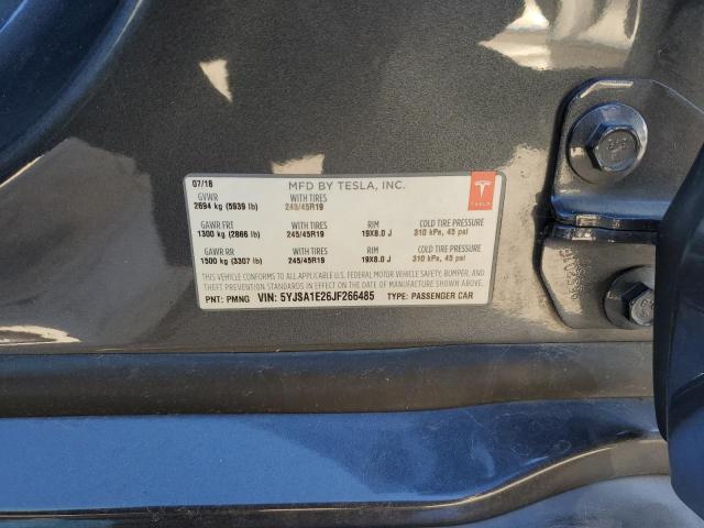 2018 TESLA MODEL S - 5YJSA1E26JF266485