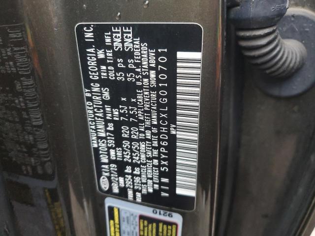 5XYP6DHCXLG010701 2020 KIA TELLURIDE