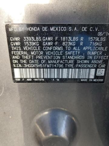 2015 HONDA FIT LX - 3HGGK5H51FM714796