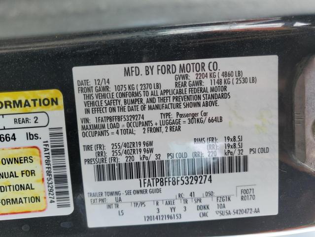 2015 FORD MUSTANG GT - 1FATP8FF8F5329274