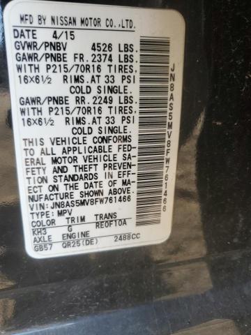 2015 NISSAN ROGUE SELE JN8AS5MV8FW761466