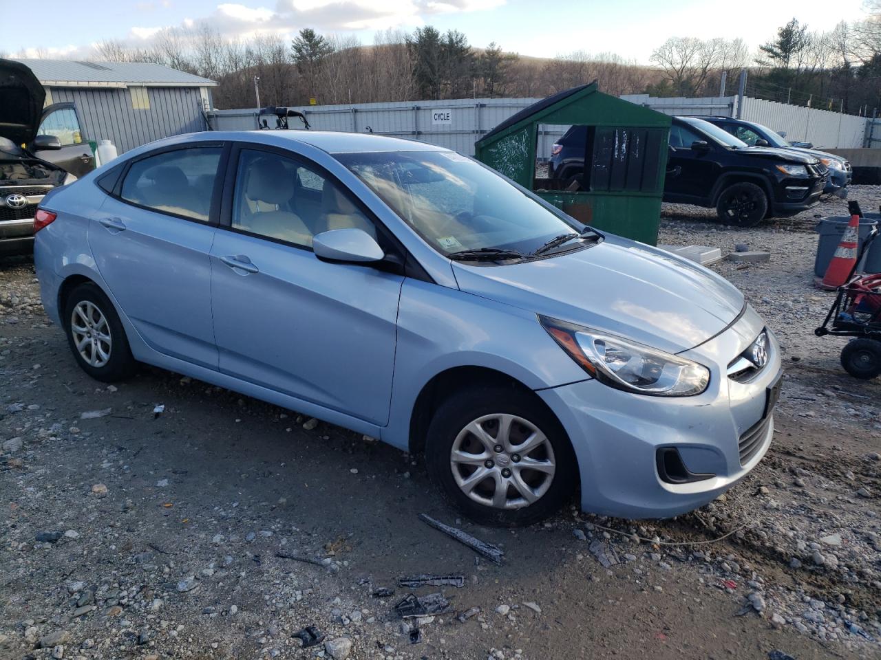 Lot #3033120997 2014 HYUNDAI ACCENT GLS