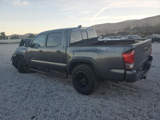 TOYOTA TACOMA DOU 2017 gray crew pic gas 3TMCZ5AN6HM116158 photo #3