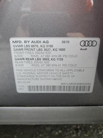 VIN WA1LABGE4KB022253 2019 AUDI E-TRON no.14