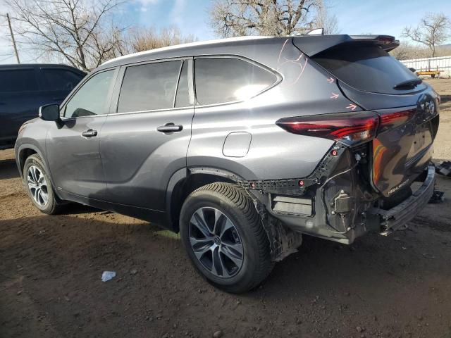 TOYOTA HIGHLANDER 2024 gray  hybrid engine 5TDKBRCH8RS143667 photo #3