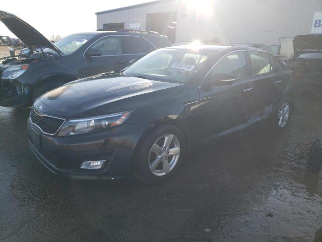 KIA OPTIMA LX 2015 black  gas KNAGM4A78F5657000 photo #1