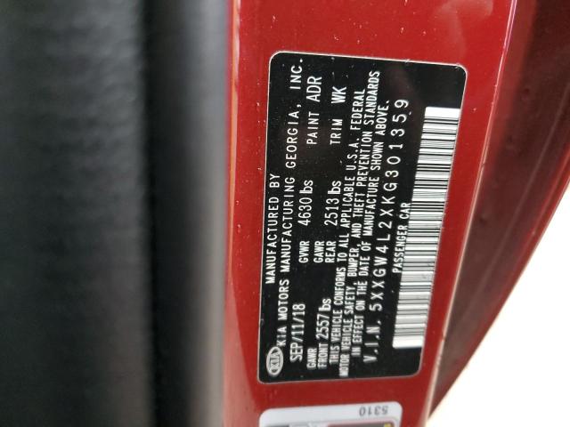 2019 KIA OPTIMA SX - 5XXGW4L2XKG301359