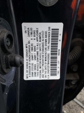 2017 HONDA CIVIC EX - 2HGFC2F78HH539265