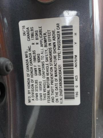 2016 HONDA CIVIC LX - 2HGFC4B08GH304321