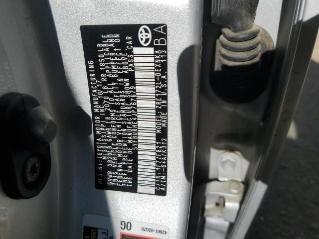 2018 TOYOTA COROLLA L - 5YFBURHE4JP767679