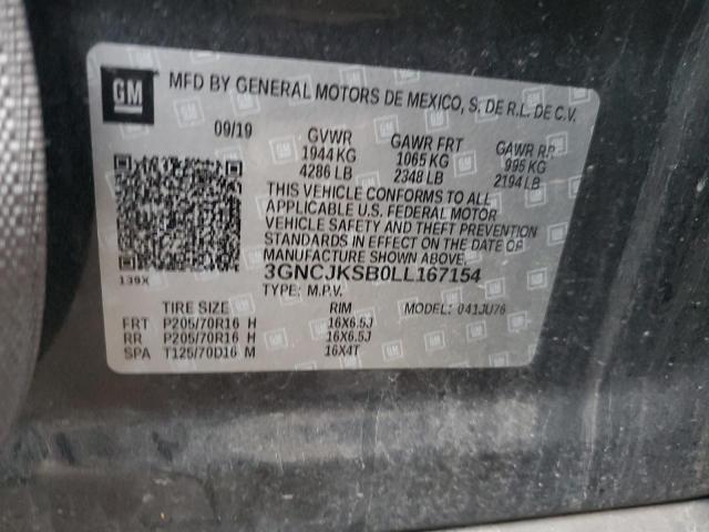 2020 CHEVROLET TRAX LS - 3GNCJKSB0LL167154