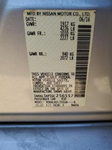 2016 NISSAN ALTIMA 2.5 - 1N4AL3AP1GC256557