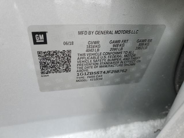 2018 CHEVROLET MALIBU LS - 1G1ZB5ST4JF258762