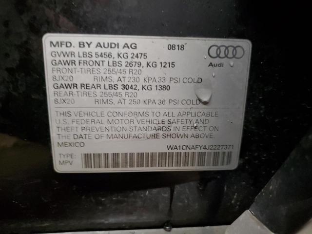 2018 AUDI Q5 PRESTIG WA1CNAFY4J2227371