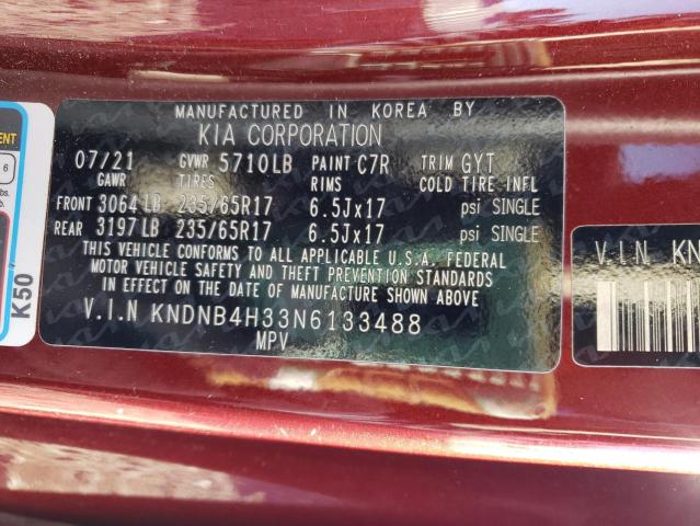 2022 KIA CARNIVAL L - KNDNB4H33N6133488