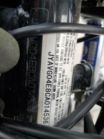 2012 YAMAHA XV250 JYAVG04E8CA014536