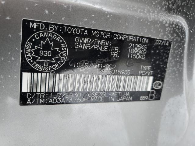 2015 LEXUS IS 250 JTHCF1D28F5015935
