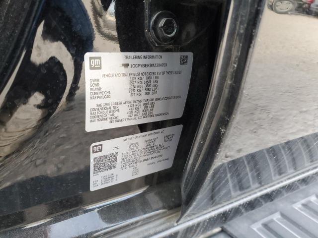 2021 CHEVROLET SILVERADO - 1GCPYBEK9MZ394709