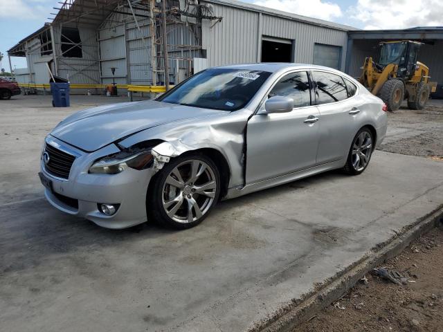 INFINITI M37 2013 silver  gas JN1BY1AP2DM514825 photo #1