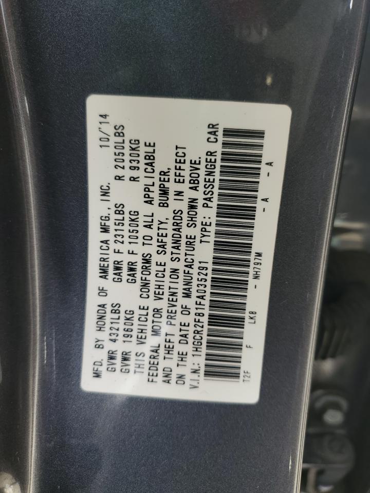 Lot #3030399489 2015 HONDA ACCORD EXL