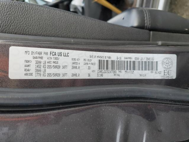 2016 DODGE DURANGO LI - 1C4RDJDG7GC477283