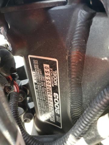 2003 HONDA CBR600 RR JH2PC37013M005550