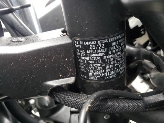 2022 KAWASAKI EX650 N - ML5EXEN10NDA79232