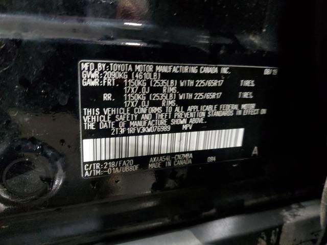 2019 TOYOTA RAV4 XLE - 2T3P1RFV3KW076989