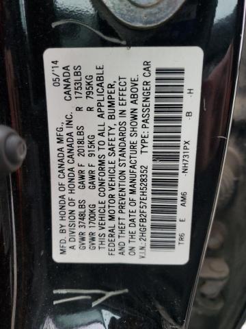 VIN 2HGFB2F57EH528352 2014 HONDA CIVIC no.13