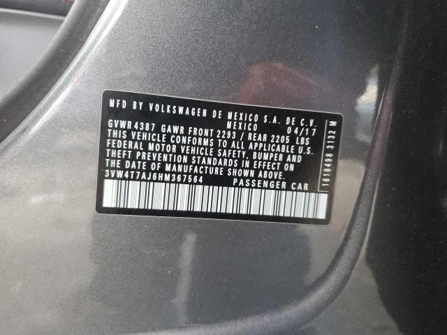 2017 VOLKSWAGEN JETTA GLI - 3VW4T7AJ6HM367564