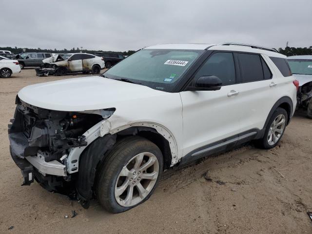 FORD EXPLORER P 2020 white  gas 1FM5K8HC2LGC45645 photo #1