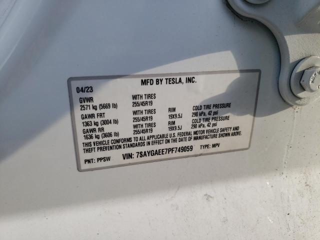 2023 TESLA MODEL Y - 7SAYGAEE7PF749059