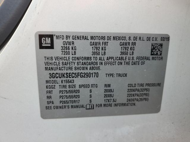 VIN 3GCUKSEC5FG290170 2015 CHEVROLET ALL MODELS no.12