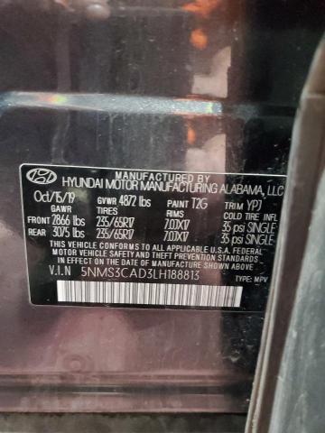 2020 HYUNDAI SANTA FE S - 5NMS3CAD3LH188813