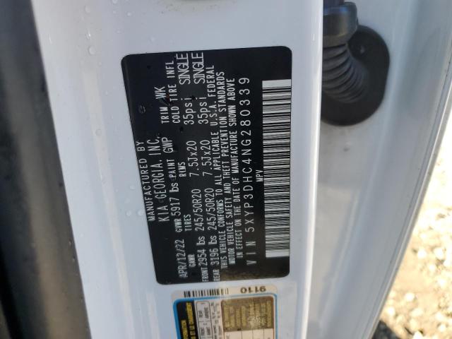 2022 KIA TELLURIDE - 5XYP3DHC4NG280339