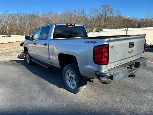 CHEVROLET SILVERADO 2014 silver crew pic gas 3GCUKREC6EG129334 photo #3