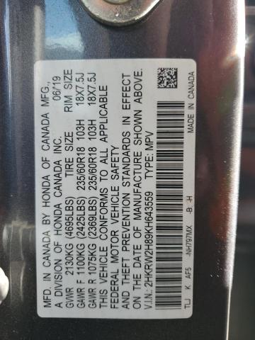 2019 HONDA CR-V EXL - 2HKRW2H89KH643559