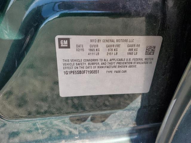 2015 CHEVROLET CRUZE LT - 1G1PE5SB0F7196851