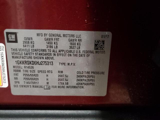 2017 GMC ACADIA LIM 1GKKRSKD6HJ275313