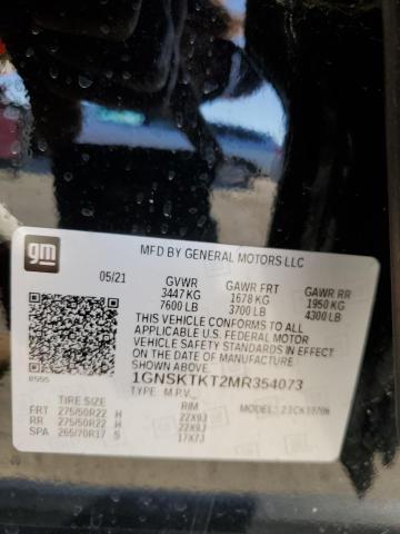 2021 CHEVROLET TAHOE K150 - 1GNSKTKT2MR354073