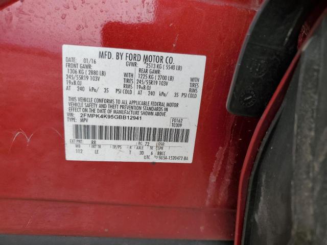 2016 FORD EDGE TITAN - 2FMPK4K95GBB12941
